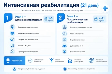 Реабилитация за 21 день в Тимашевске